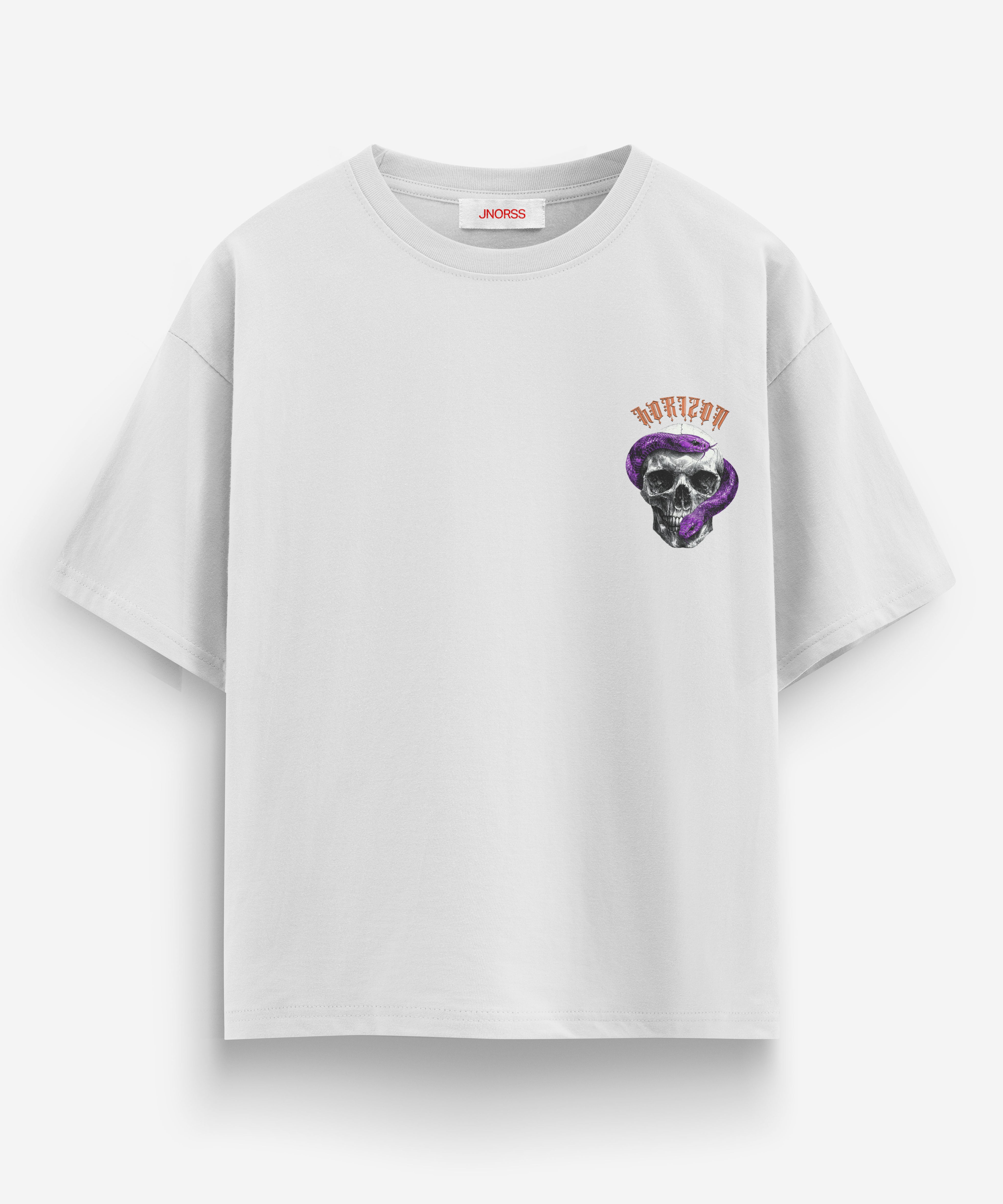 Horizon Skull & Snake Oversized T-shirt - Jnorss
