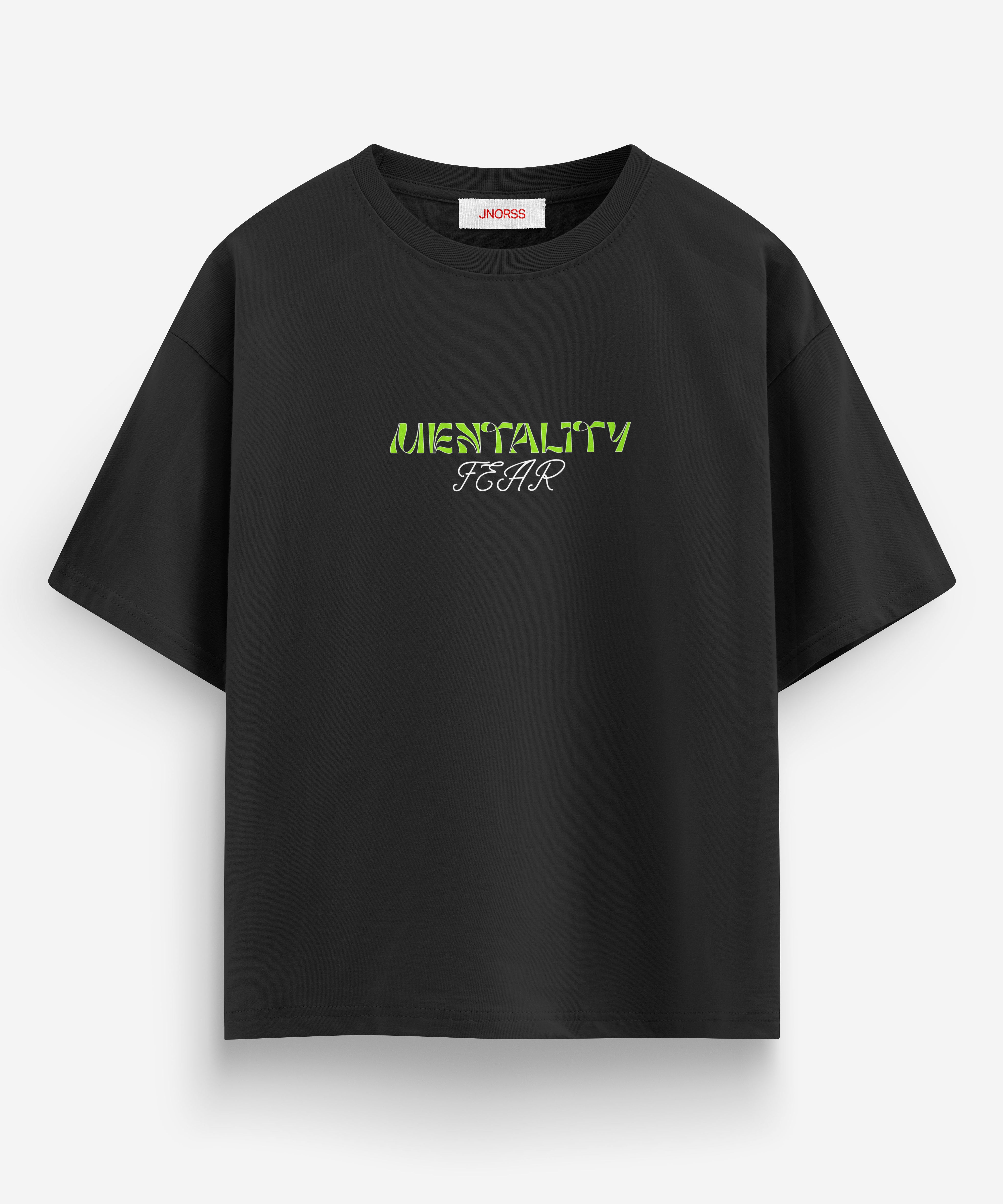 Mentality Fear Oversized T-shirt - Jnorss