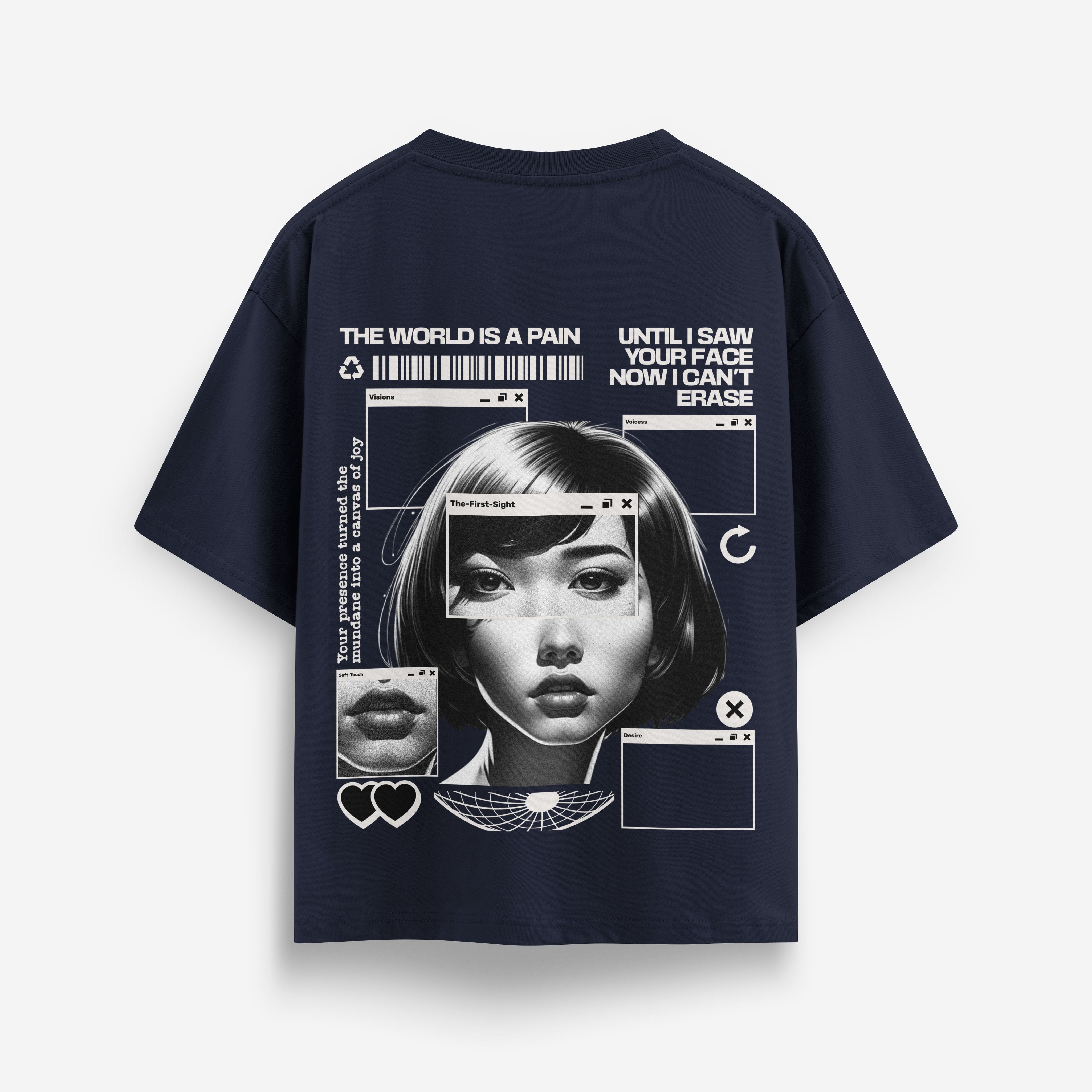 The world is a pain oversized T-shirt - Jnorss