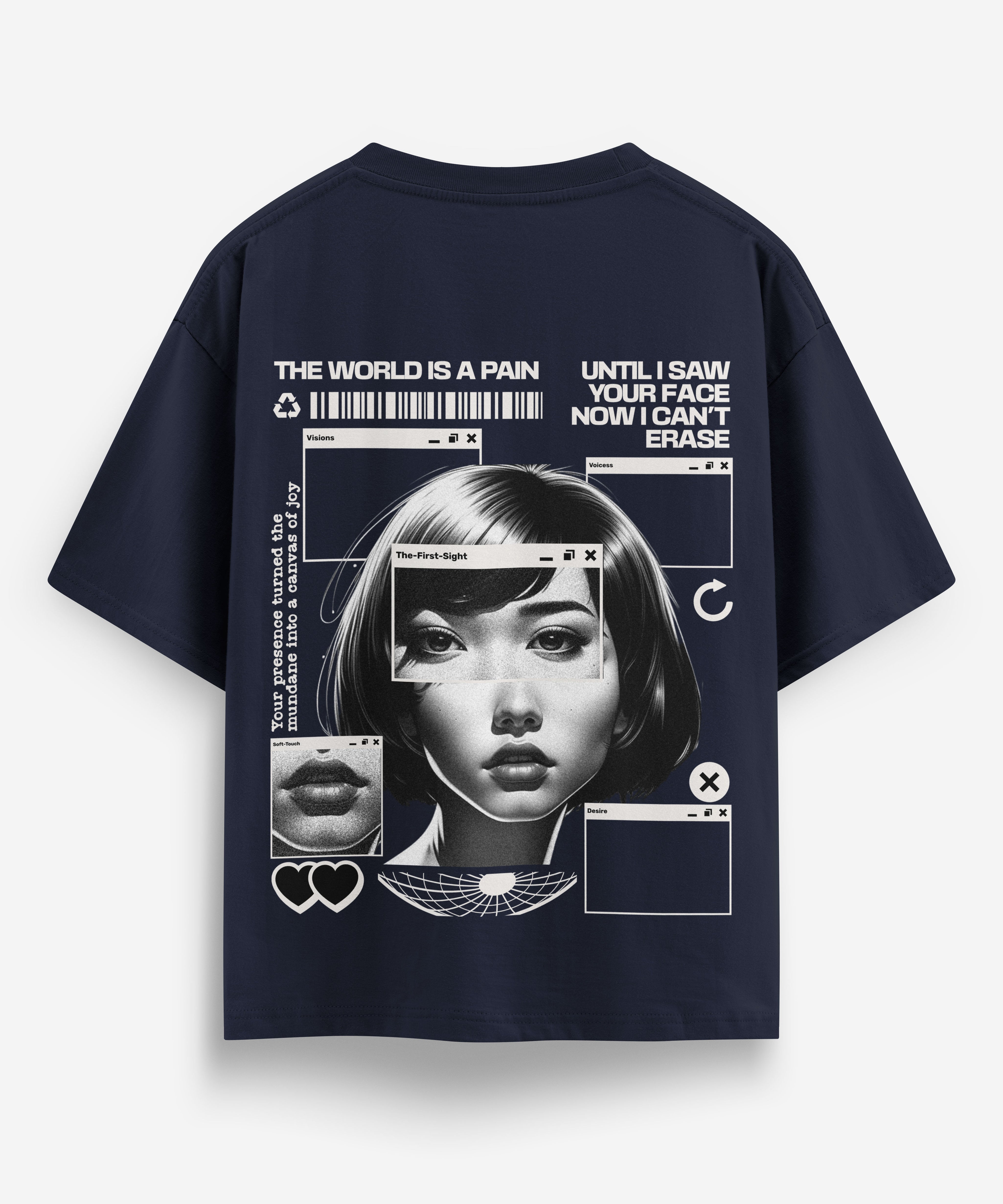 The world is a pain oversized T-shirt - Jnorss
