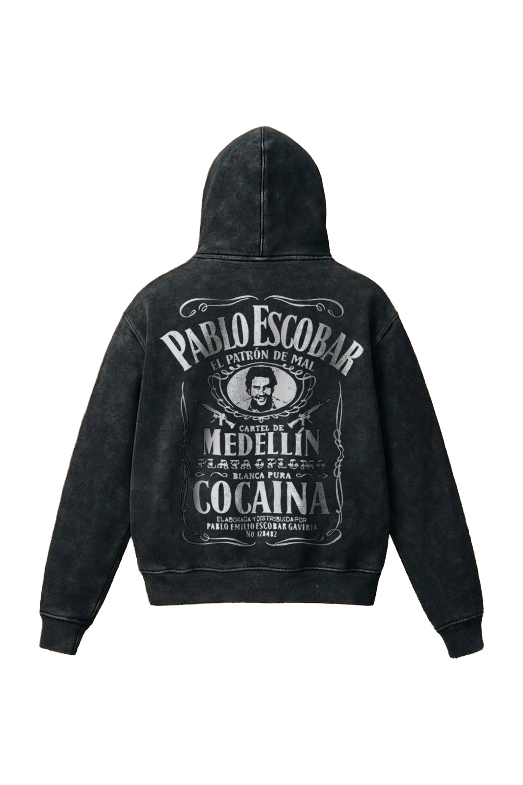 Pablo Escobar Shadow Empire - Acid Wash Hoodie