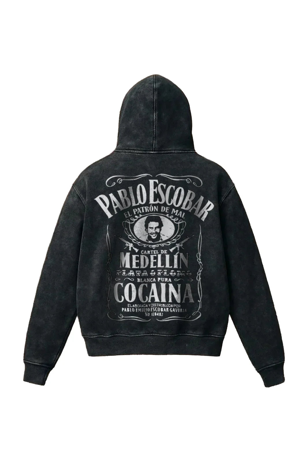 Pablo Escobar Shadow Empire - Acid Wash Hoodie - Jnorss