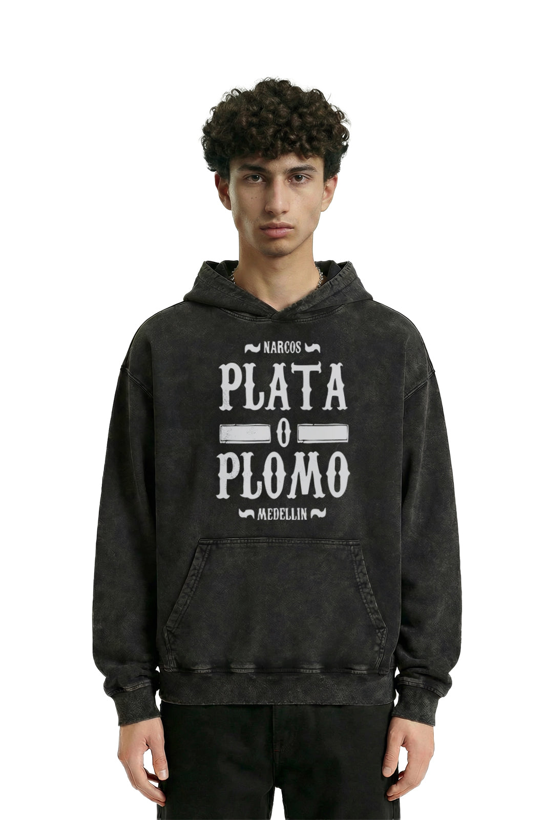 Pablo Escobar Shadow Empire - Acid Wash Hoodie