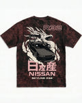 Skyline R32 Dragon Drift Acid Wash Oversized Tee