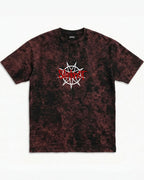 Slipknot Star Skull Red Acid Wash Oversized T-Shirt