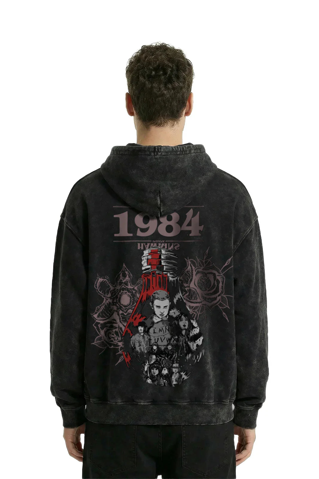 Stranger Things 1984 Red Signal Hoodie - Jnorss