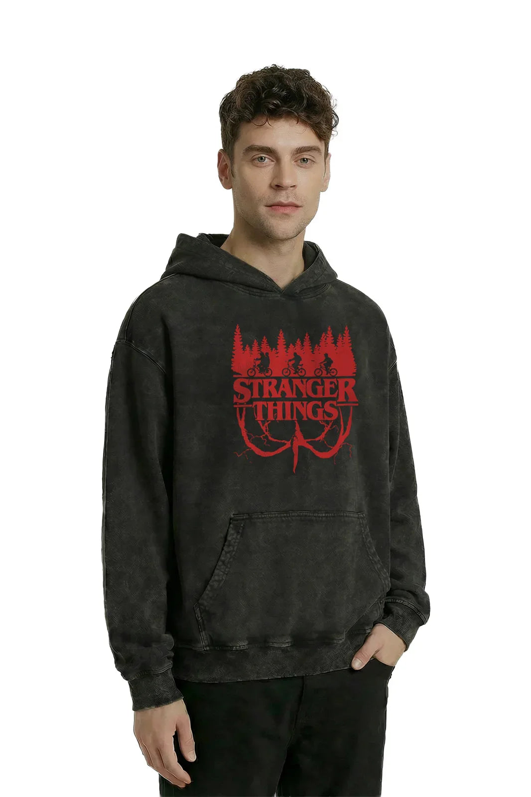 Stranger Things 1984 Red Signal Hoodie - Jnorss