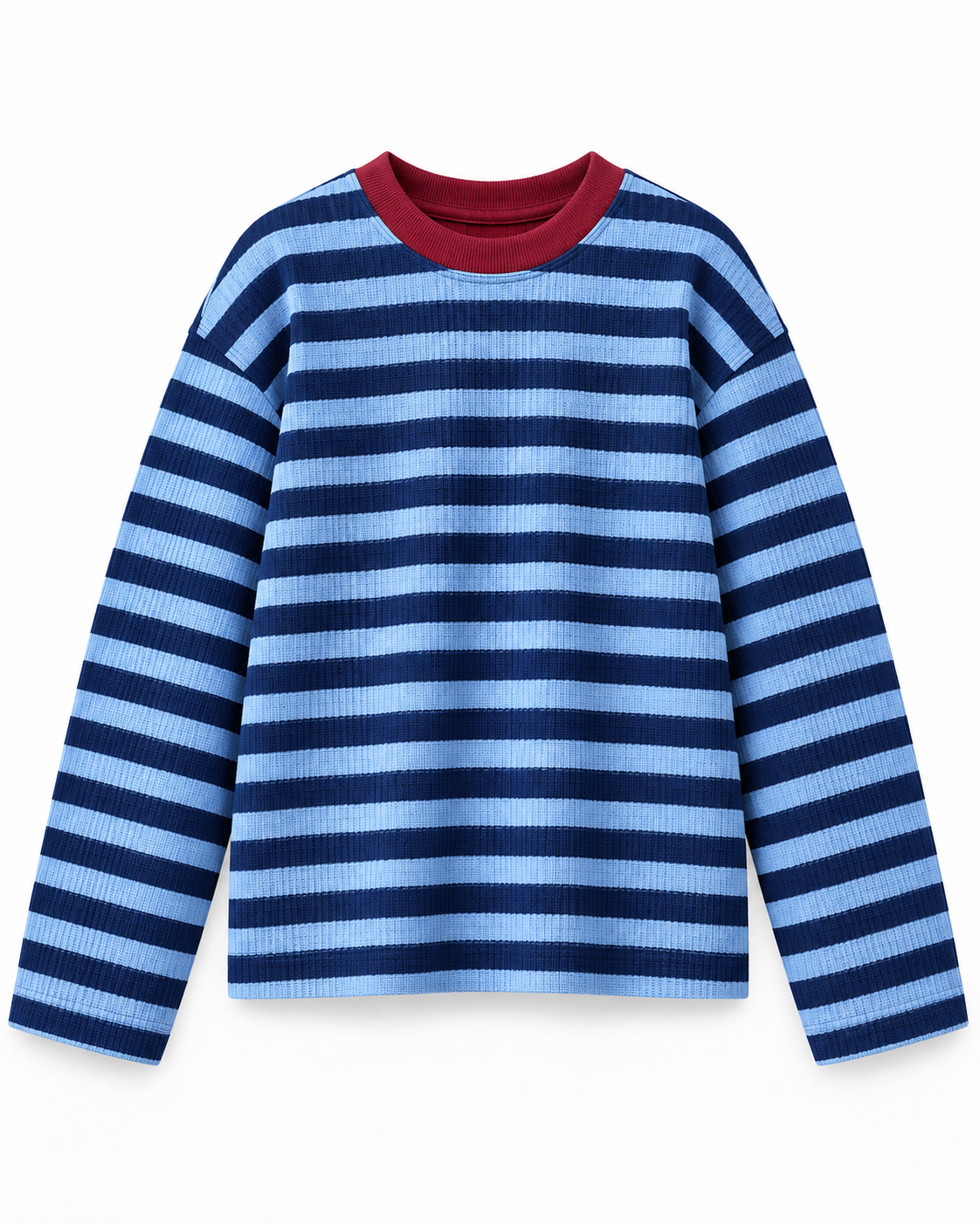 Blue Hour Striped Oversized Tee