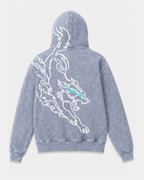 Phantom Wolf - Acid Wash Hoodie
