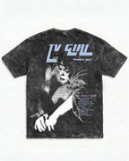 TV Girl Vintage Acid Wash Oversized T-Shirt