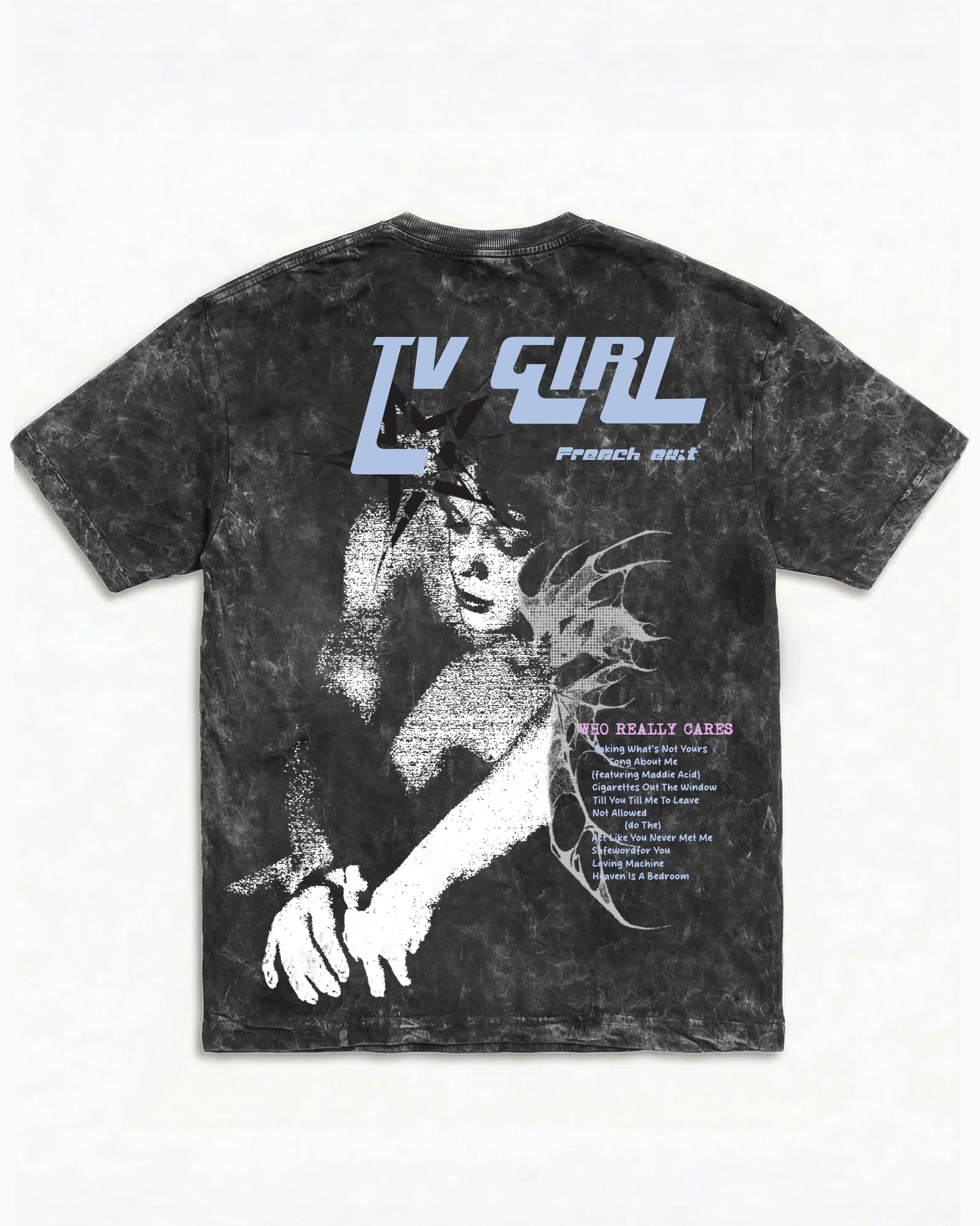 TV Girl Vintage Acid Wash Oversized T-Shirt