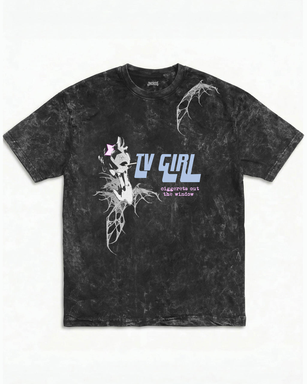TV Girl Vintage Acid Wash Oversized T-Shirt