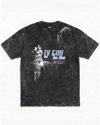 TV Girl Vintage Acid Wash Oversized T-Shirt