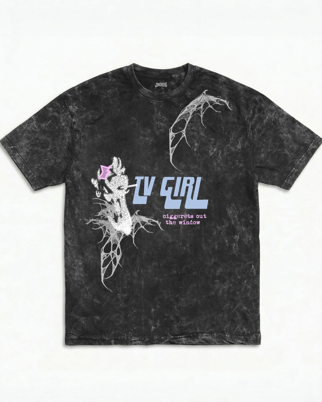 TV Girl Vintage Acid Wash Oversized T-Shirt