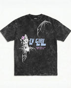 TV Girl Vintage Acid Wash Oversized T-Shirt