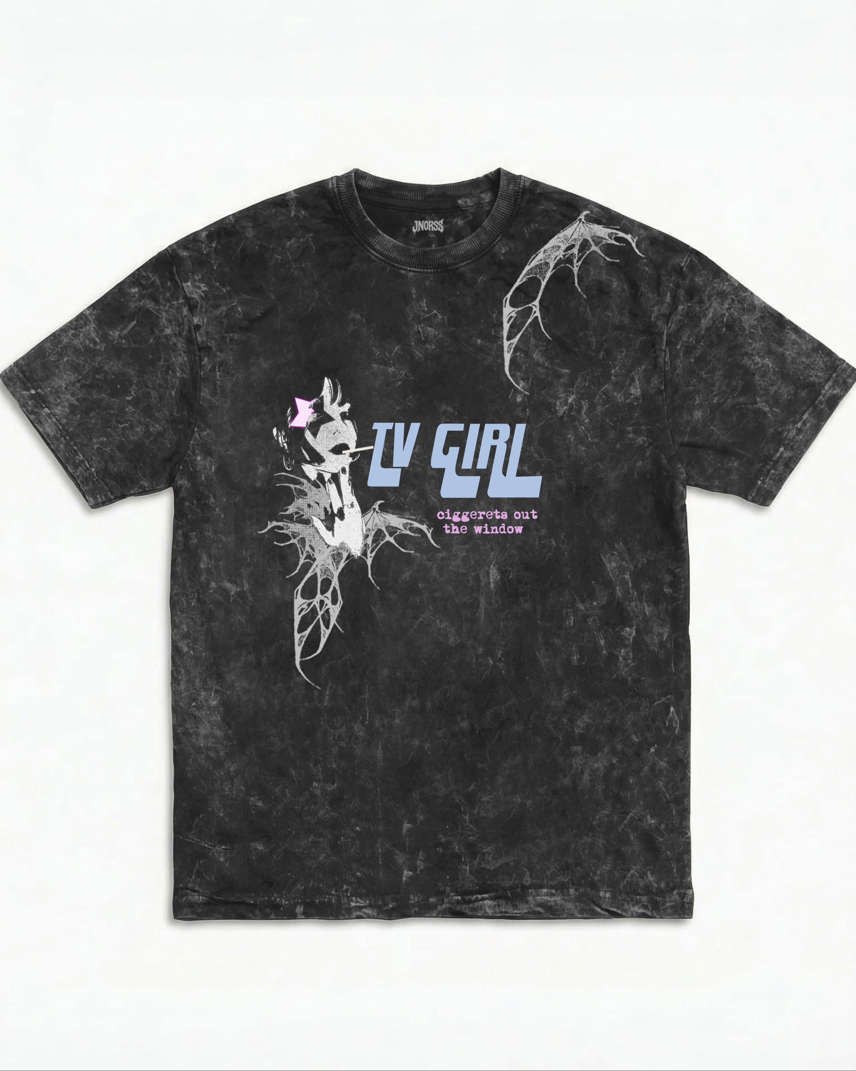 TV Girl Vintage Acid Wash Oversized T-Shirt