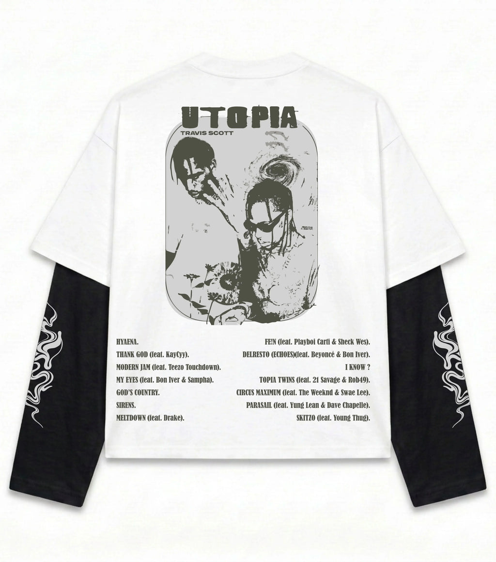 Travis Scott Utopia Chaos LS Tee