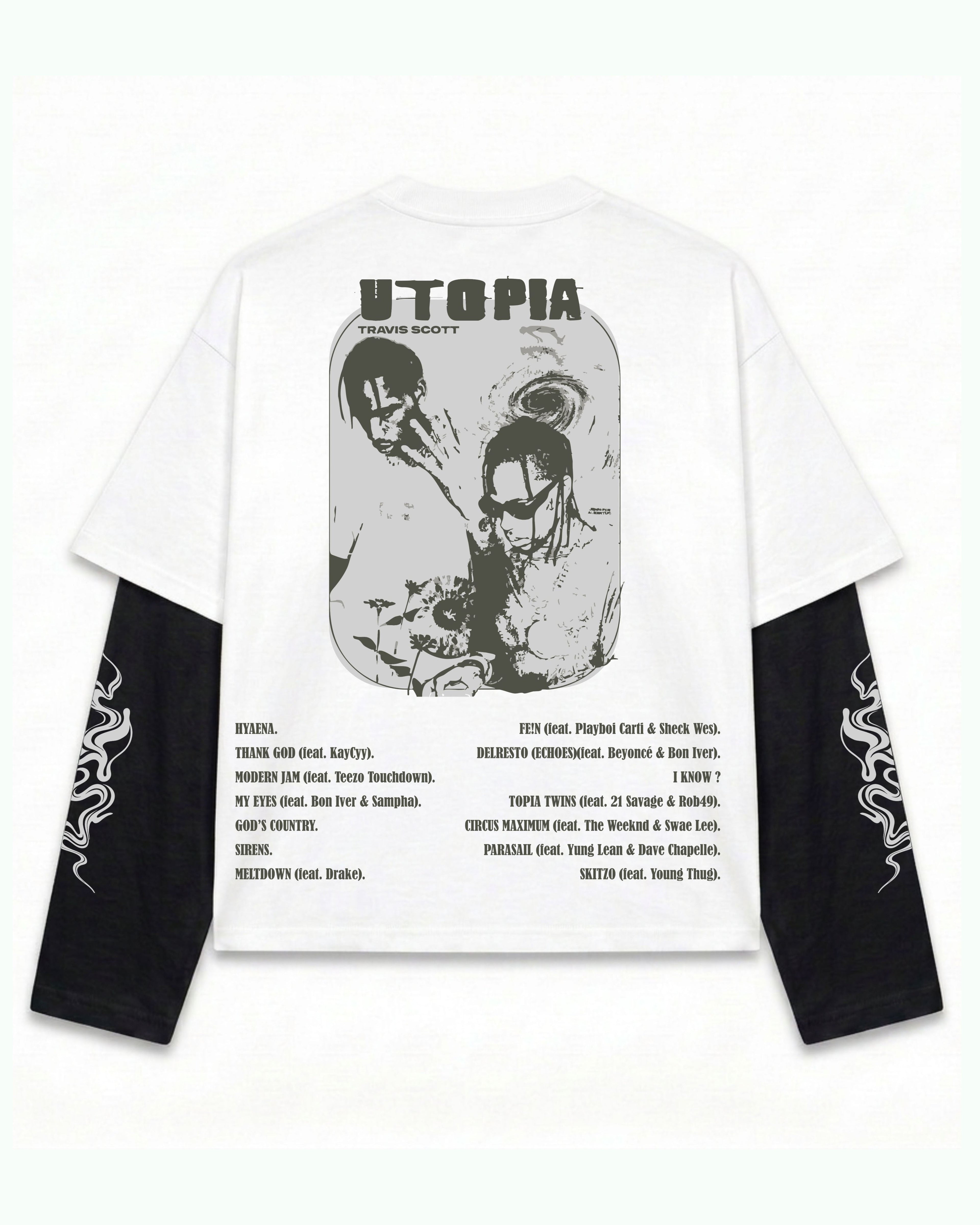 Travis Scott Utopia Chaos LS Tee