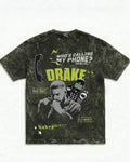 Who’s Calling Drake Boxy Acid Wash Tee