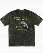 Who’s Calling Drake Boxy Acid Wash Tee