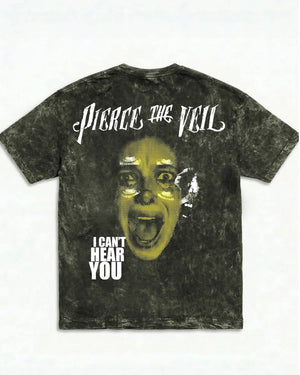 Pierce The Veil Chaos Scream Boxy Acid Wash Tee