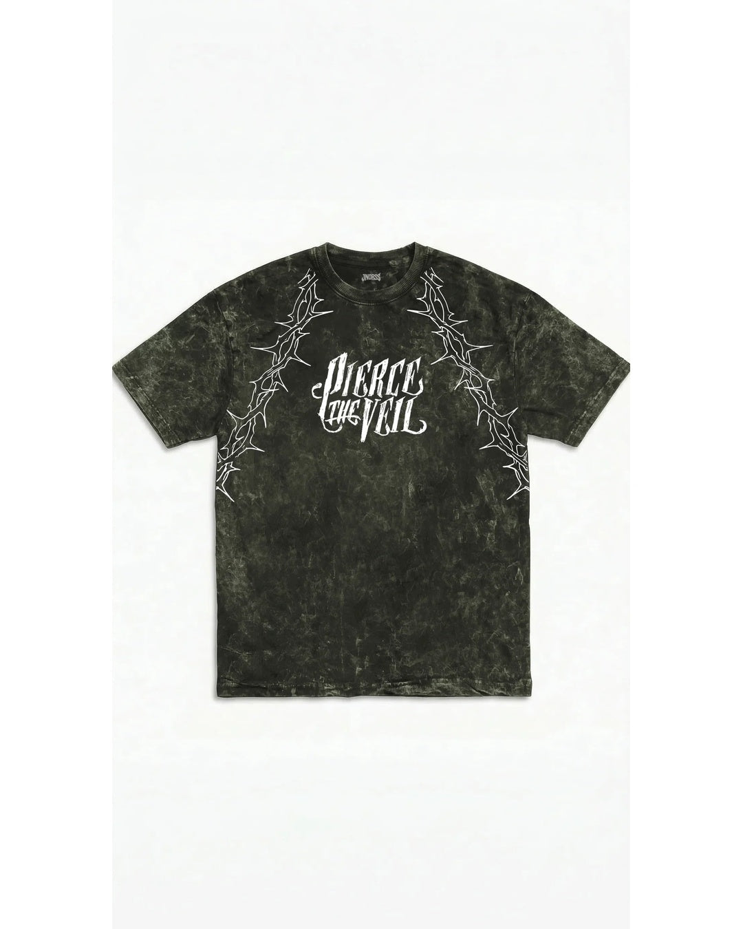 Pierce The Veil Chaos Scream Boxy Acid Wash Tee