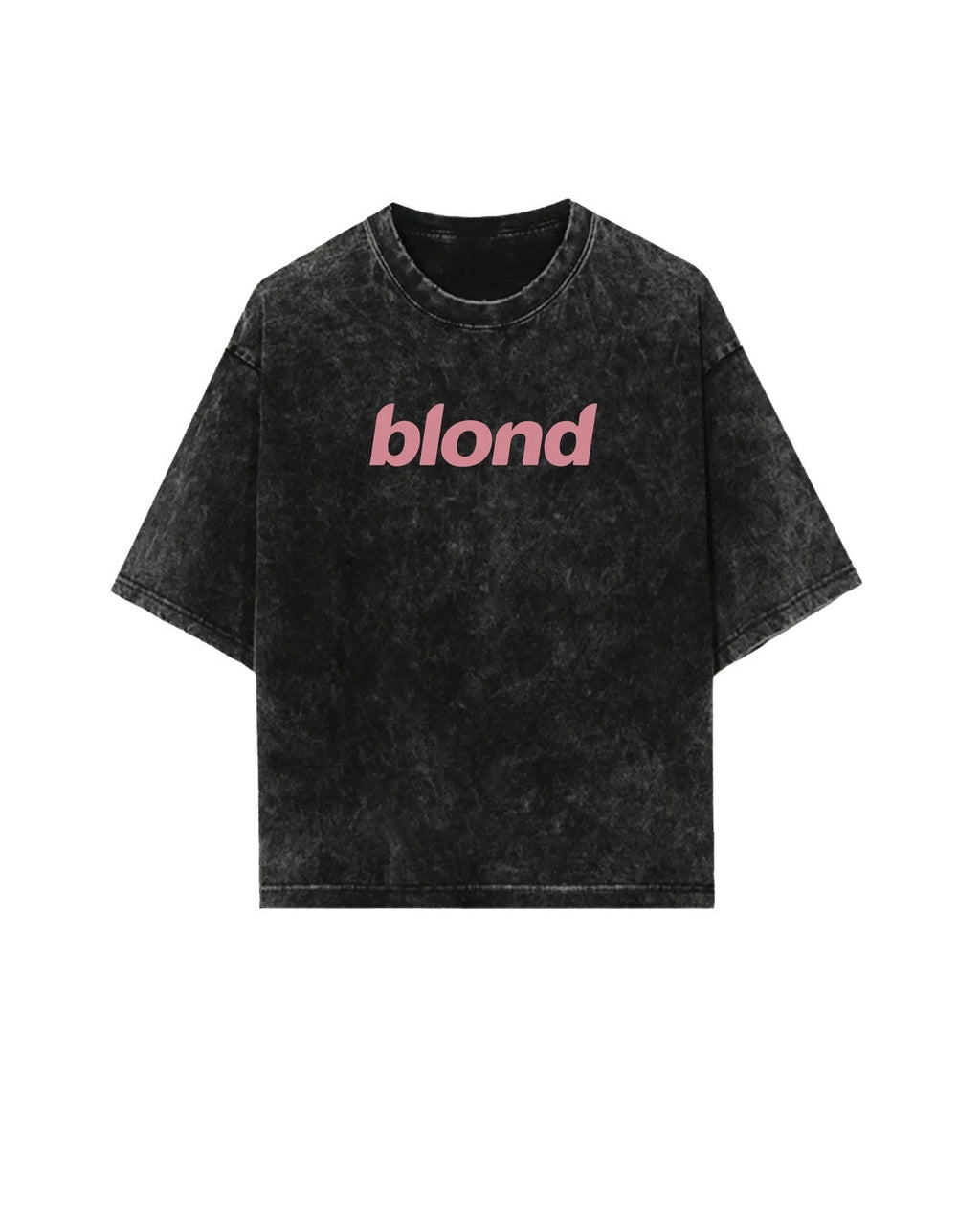 Blond Frank Ocean vintage oversized acid wash T-shirt by Jnorss, front view showing distressed design and relaxed fit.