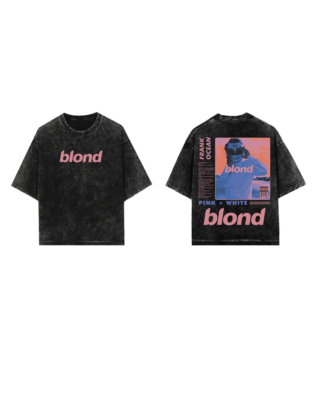 Blond Frank Ocean vintage oversized acid wash T-shirt by Jnorss featuring bold graphic design and relaxed fit.