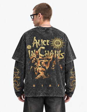 Alice In Chains Oversized Layered Tee