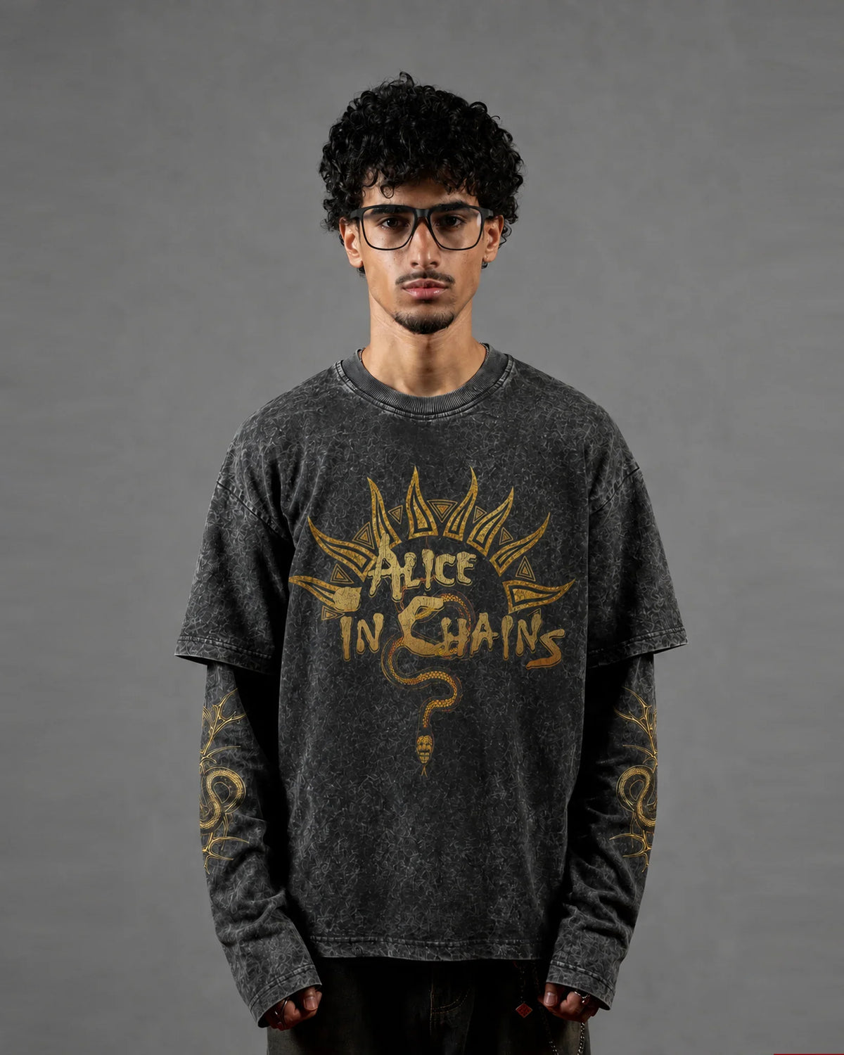 Alice In Chains Oversized Layered Tee