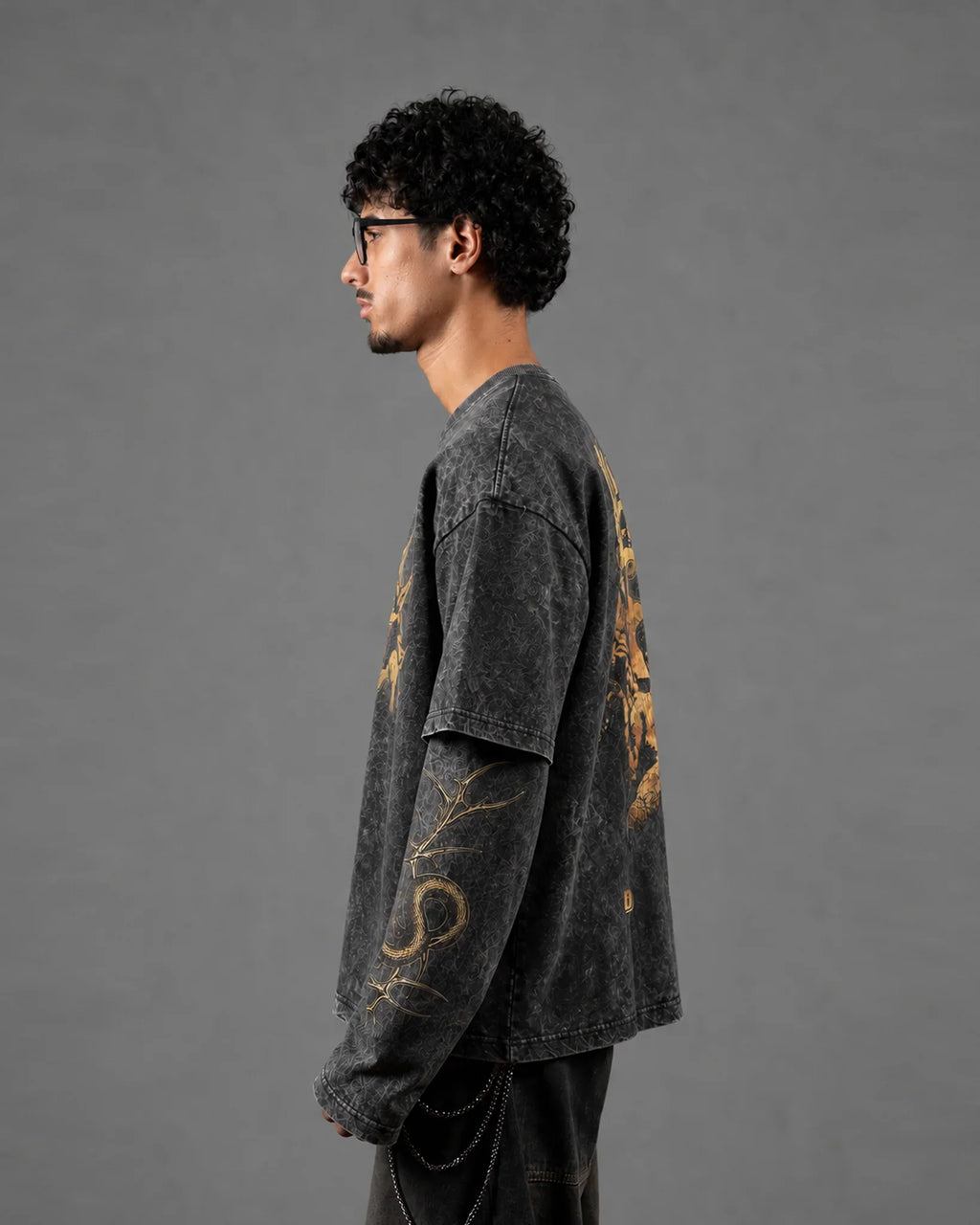 Alice In Chains Oversized Layered Tee