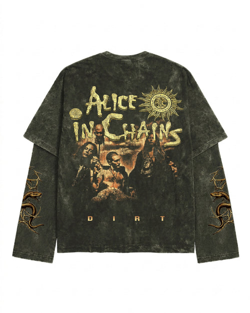 Alice In Chains Oversized Layered Tee