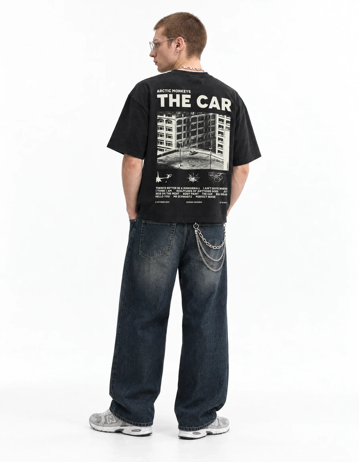 Arctic Monkeys Retro Drive Boxy Tee – full body view