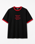 Minimal F*cks, Maximum Peace Ringer Tee
