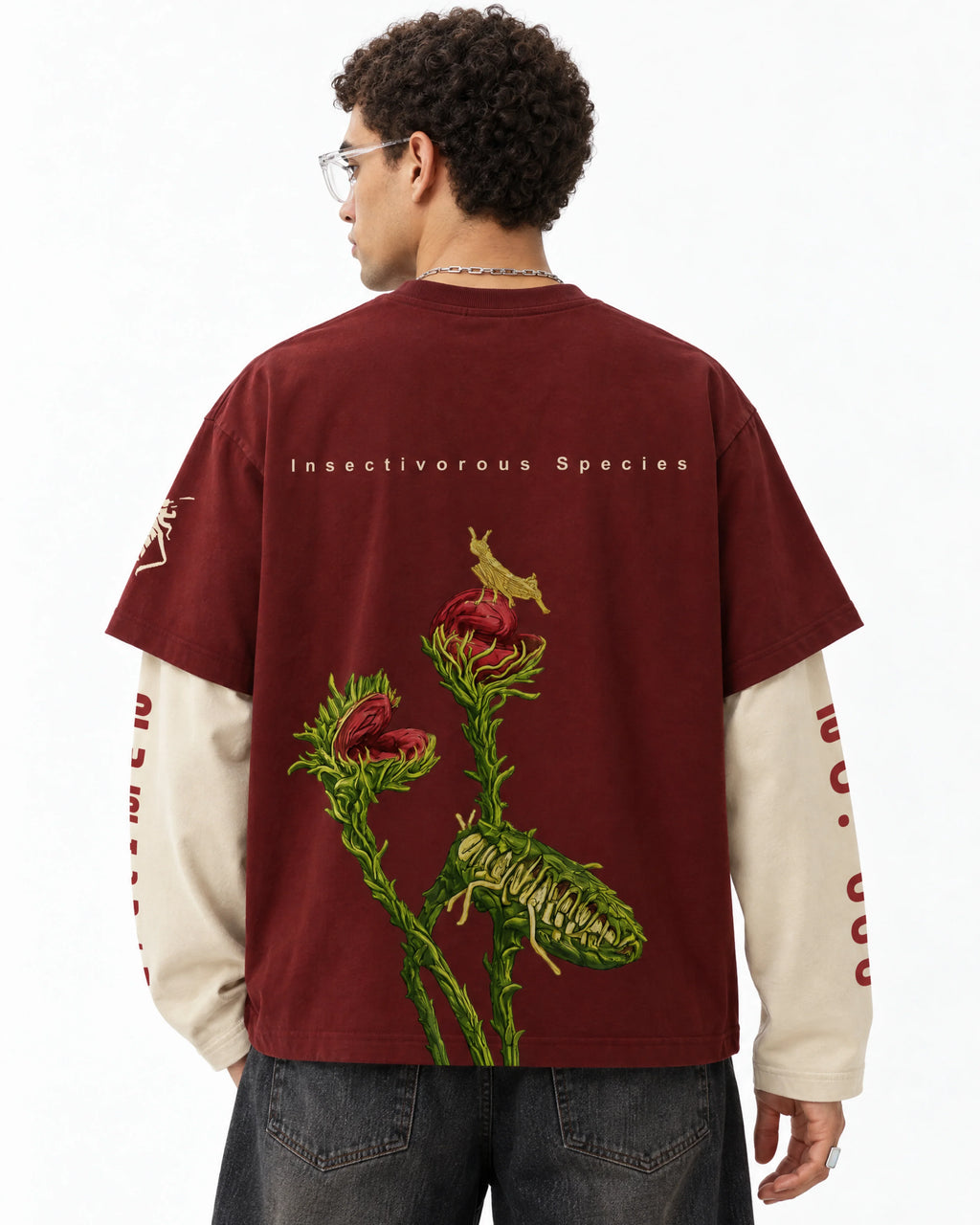 Venus Flytrap Oversized Layered T-Shirt