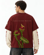 Venus Flytrap Oversized Layered T-Shirt