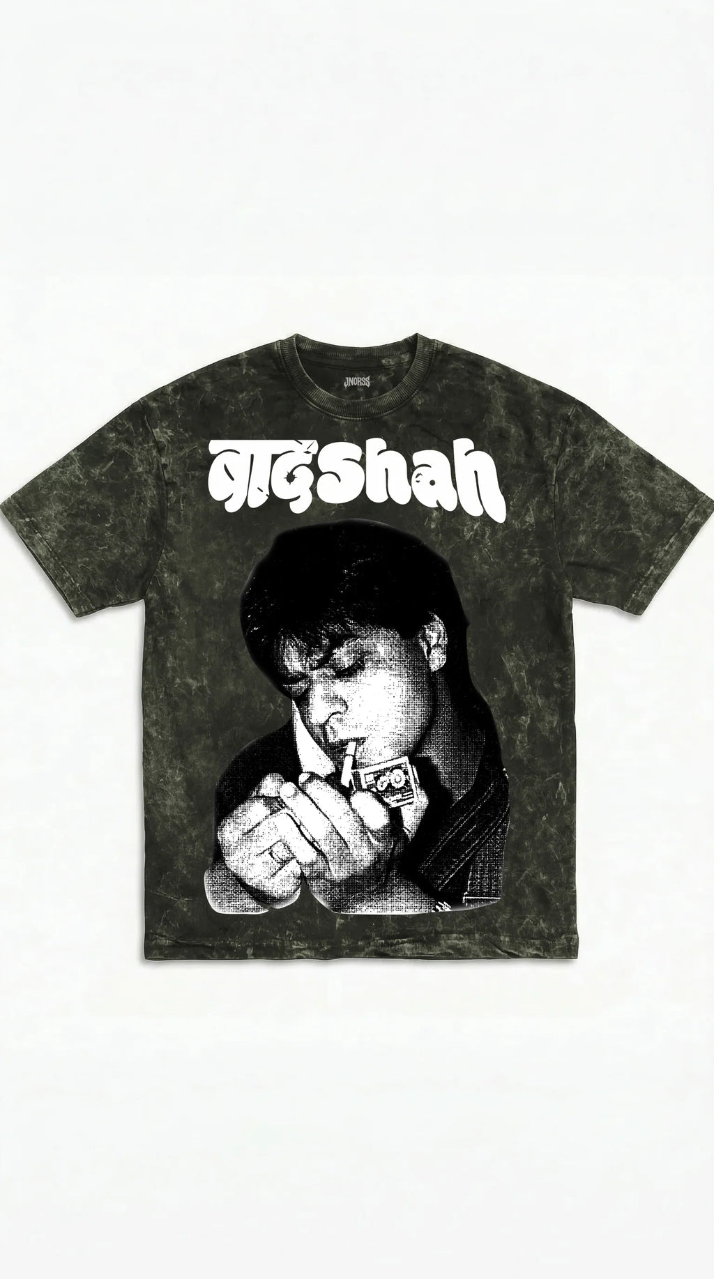 SRK Vintage Smoke Boxy Acid Wash Tee