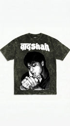 SRK Vintage Smoke Boxy Acid Wash Tee