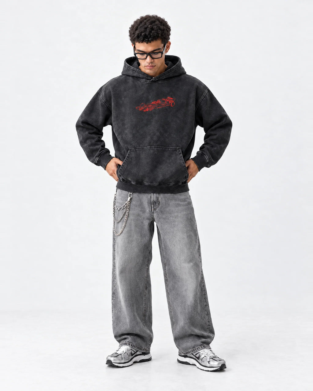 Baku Urban Redline Hoodie - full-body view