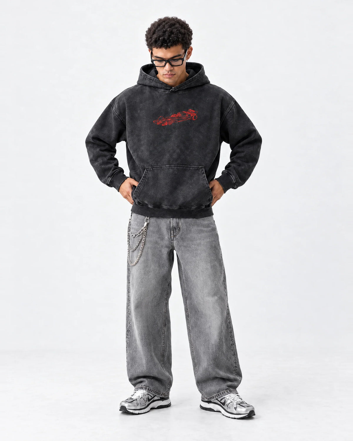 Baku Urban Redline Hoodie - full-body view