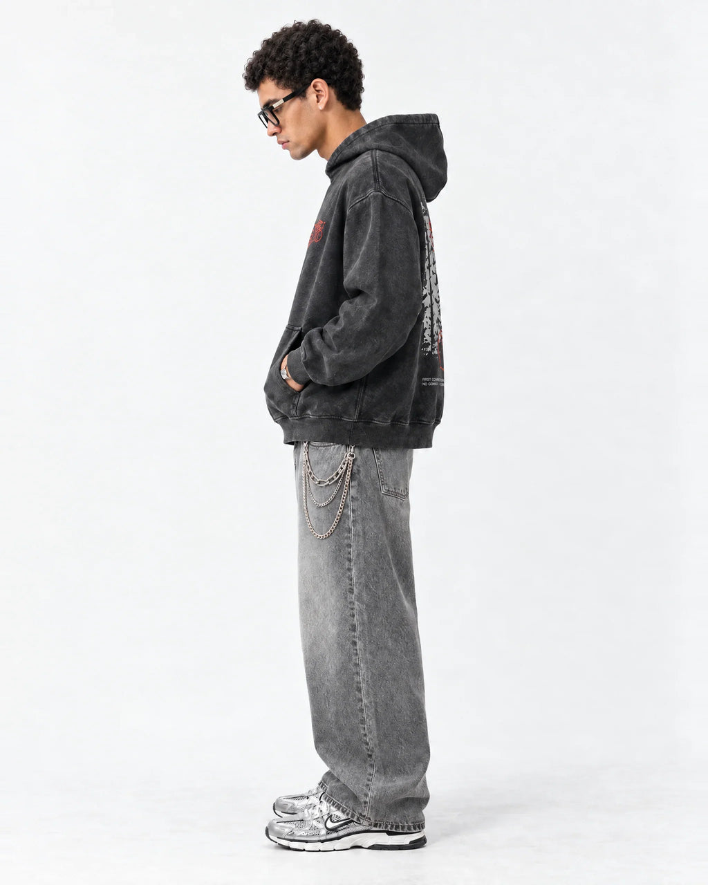 Baku Urban Redline Hoodie - side view