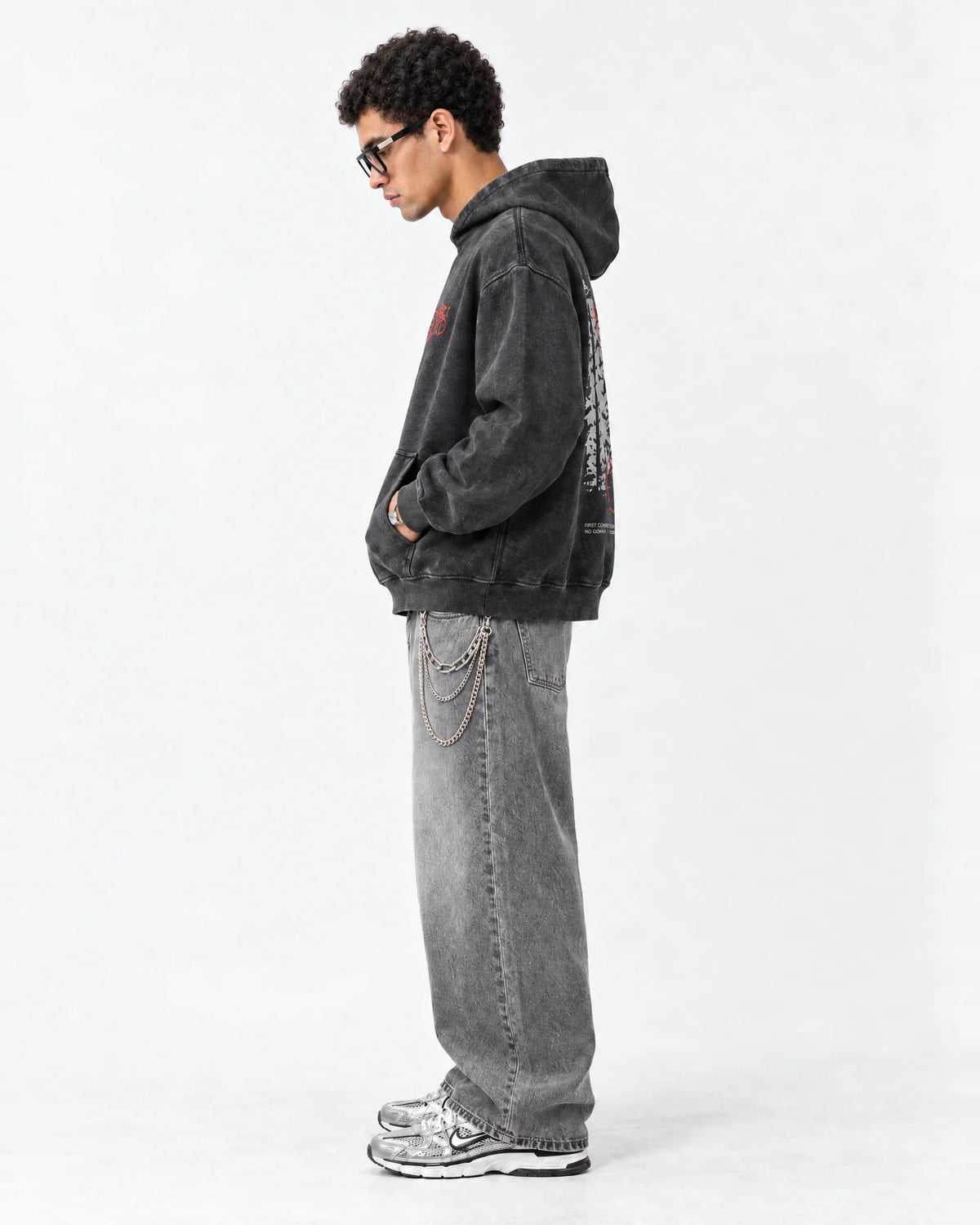 Baku Urban Redline Hoodie - side view