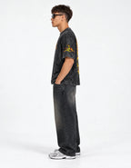 Black Sabbath Vintage Oversized Tee — side view