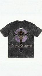 Black Sabbath Purple Eclipse Boxy Acid Wash Tee