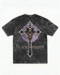 Black Sabbath Purple Eclipse Boxy Acid Wash Tee