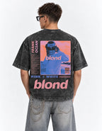 Blond Frank Ocean Designed Vintage Oversized T-shirt — back view