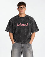 Blond Frank Ocean Designed Vintage Oversized T-shirt — front view