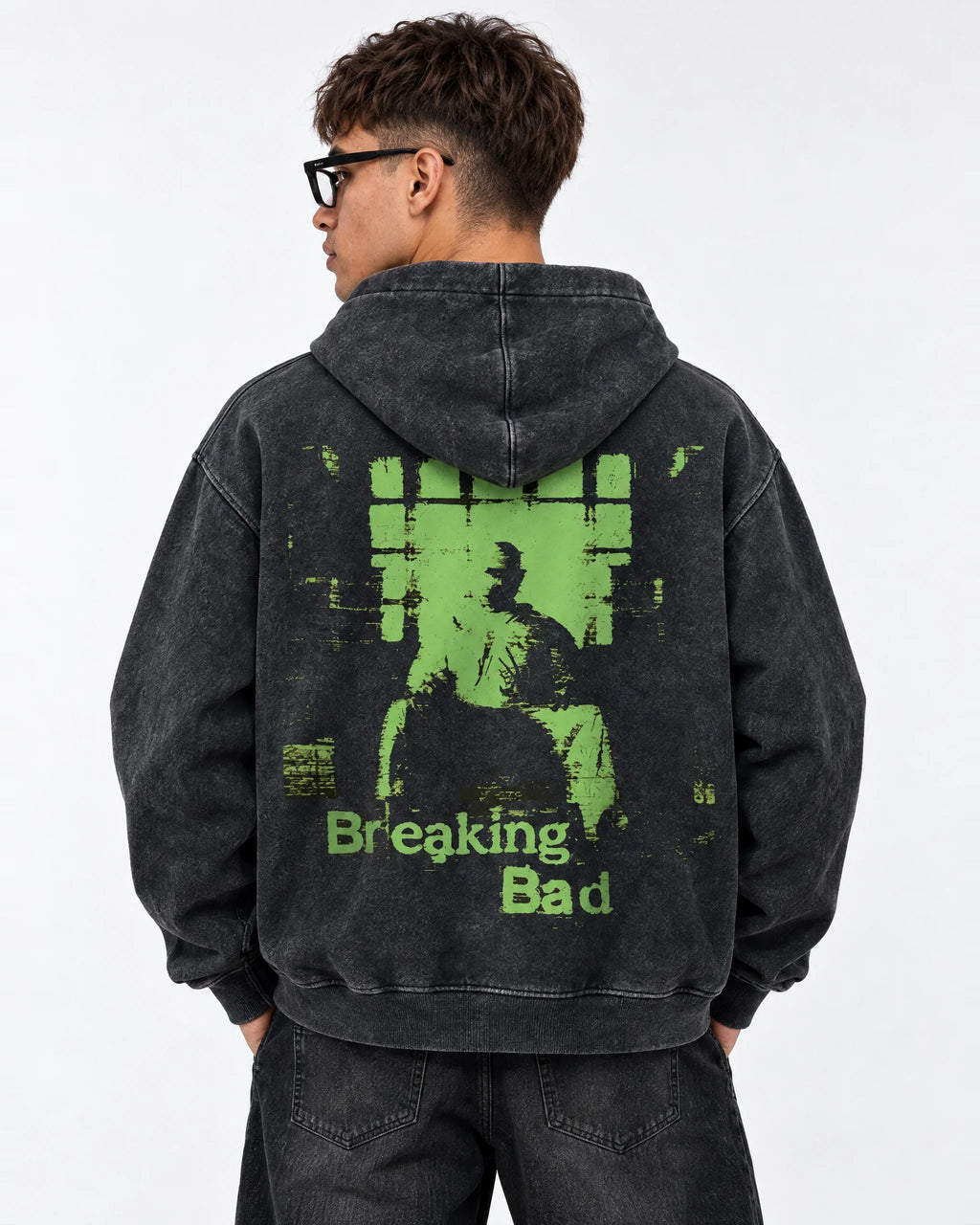 Breaking Bad Toxic Ascension - Acid Wash Hoodie - back view