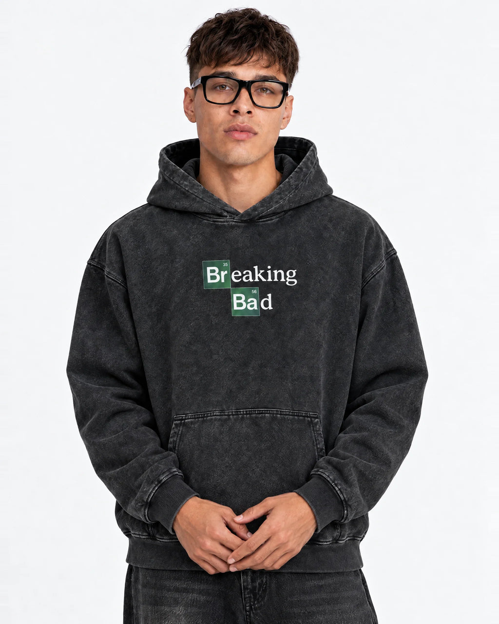 Breaking Bad Toxic Ascension - Acid Wash Hoodie - front view