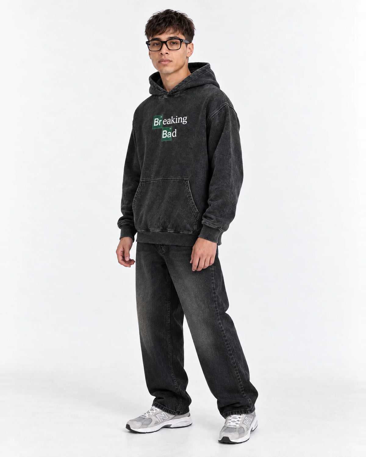 Breaking Bad Toxic Ascension - Acid Wash Hoodie - full-body view